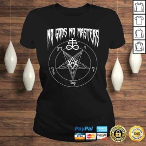 No Gods No Masters Satanic Baphomet Devil TShirt 2 No Gods No Masters Satanic Baphomet Devil TShirt 3