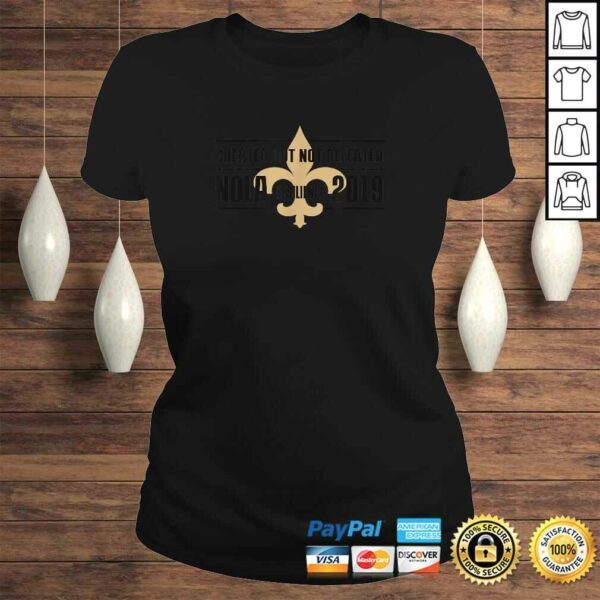 Nola 2019 Cheated But Not Defeated fleur de lis football TShirt