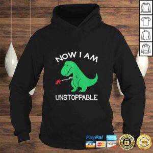Now I'm Unstoppable - Funny T-Rex Dinosaur Gift V-Neck T-Shirt 3 Now Im Unstoppable Funny T Rex Dinosaur Gift V Neck T Shirt 4