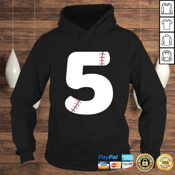 Number #5 BASEBALL Team Shirt – 5 Pitcher Batter Tee