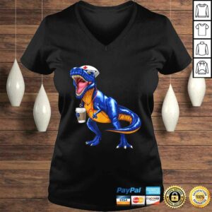 Nursesaurus T rex Coffee Shirt Nurse Saurus Dinosaur TShirt