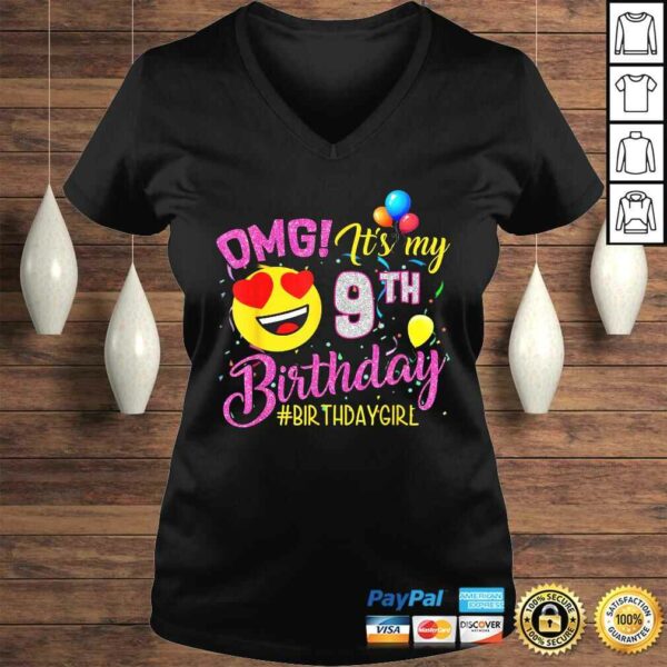 OMG It’s My 9th Birthday Girl Shirts 9 Years old Birthday Tee T-Shirt