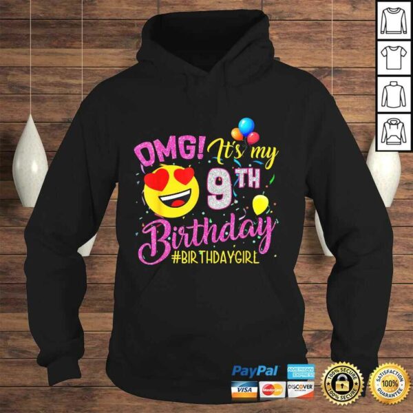 OMG It’s My 9th Birthday Girl Shirts 9 Years old Birthday Tee T-Shirt