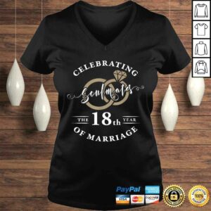 Official 18th Wedding Anniversary Shirt 18 years of Marriage Shirt