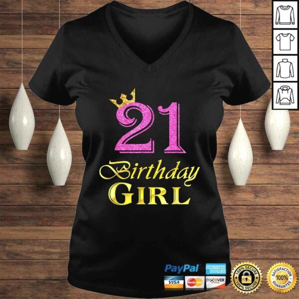 Official 21st Birthday Girl Princess Shirt 21 Years Old 21st Birthday Tee Shirt