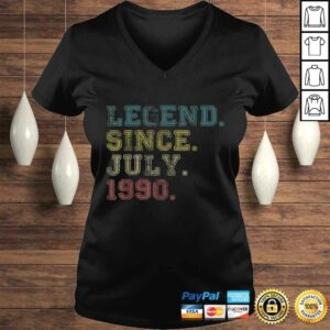 Official 30th Birthday Vintage Legend Since July 1990 Gift 30 Yrs Old TShirt