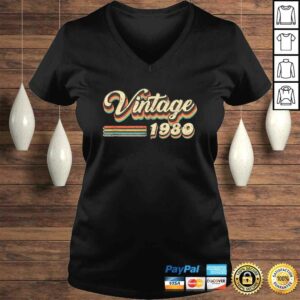 Official 40th Birthday Gift Vintage 1980 40 Forty Years Old TShirt