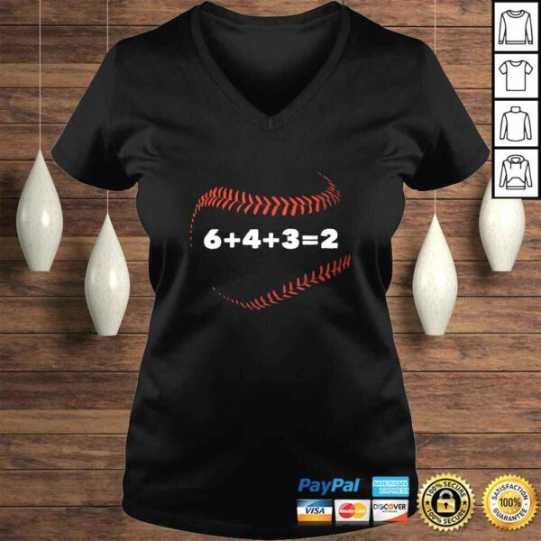 Official 6+4+32 Double Play Baseball Player Gift Baseball Saying TShirt