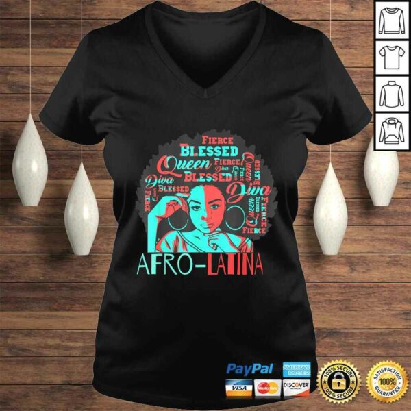 Official Afro-Latina Natural Hair Queen Black Women History Month Shirt