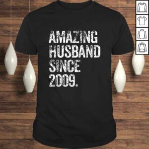 Official Amazing Husband Since 2009 11 Years Wedding Anniversary TShirt Official Amazing Husband Since 2009 11 Years Wedding Anniversary TShirt