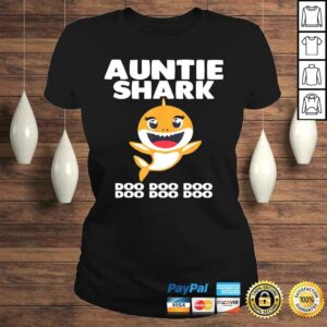 Official Auntie Shark Doo Doo Shirt Funny Kids Video Baby Daddy Tee T-Shirt 2 Official Auntie Shark Doo Doo Shirt Funny Kids Video Baby Daddy Tee T Shirt 3