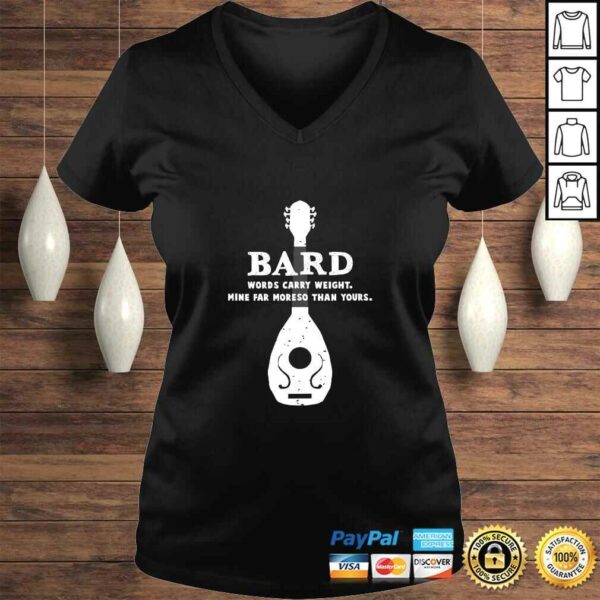 Official Bard Gamer D20 Dice Dungeon Dragons Gaming Gift T-shirt