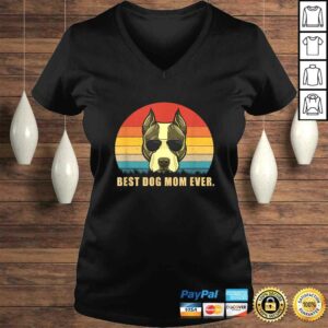 Official Best Dog Mom Ever Shirt American Staffordshire Terrier Tee T-Shirt