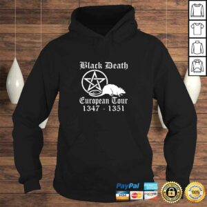 Official Black Death European Tour Funny Band Tour History Tee T Shirt 4