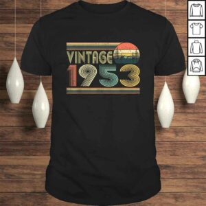 Official Born In 1953 Retro Vintage 67th Birthday Gifts 67 Years Old V Neck T Shirt 1