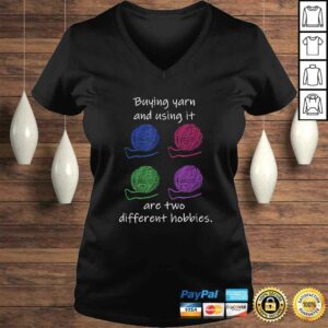 Official Buying Yarn Different Hobbies Knitting Crochet Funny T-shirt