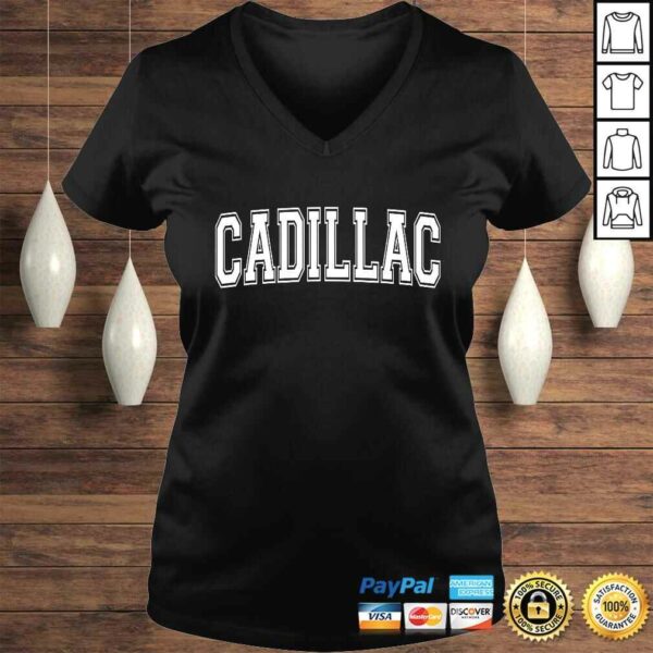 Official CADILLAC MI MICHIGAN USA Vintage Sports Varsity Style Shirt