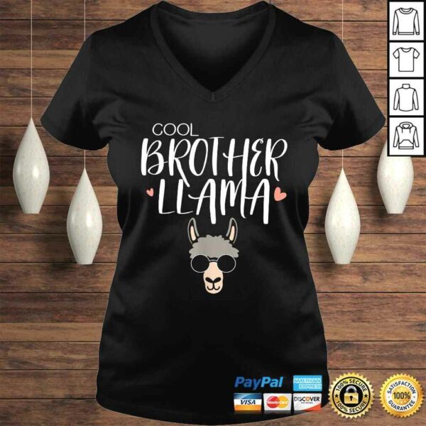 Official Cool Brother Llama Funny Llama Family Matching Shirt