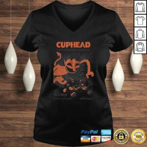 Official Cuphead Mugman Running From The Devil Graphic TShirt Gift