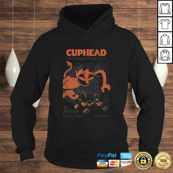Official Cuphead Mugman Running From The Devil Graphic TShirt Gift