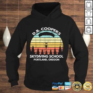 Official D. B. Coopers Skydiving School Portland, Oregon Funny V-Neck T-Shirt 3 Official D B Coopers Skydiving School Portland Oregon Funny V Neck T Shirt 4