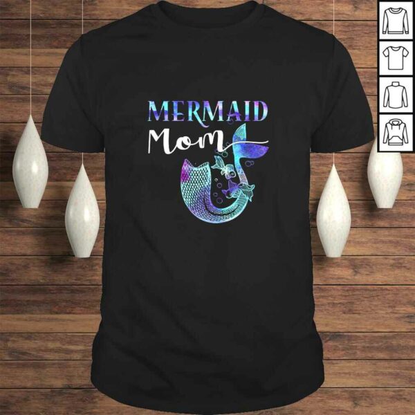 Official Daughter’s Birthday Party Outfit Funny Mermaid Mom V-Neck T-Shirt