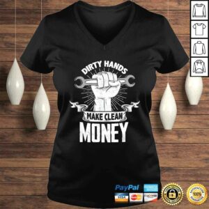 Official Dirty Hands Make Clean lots Money  Funny Tee Shirt