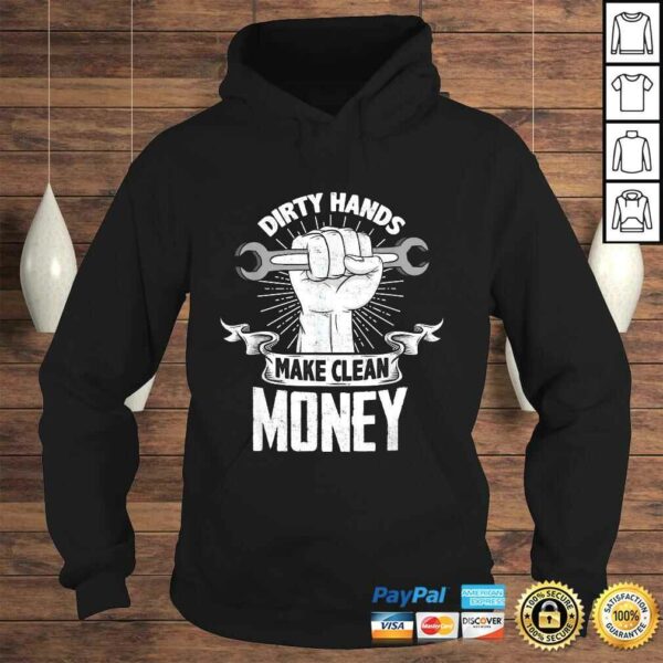 Official Dirty Hands Make Clean lots Money  Funny Tee Shirt