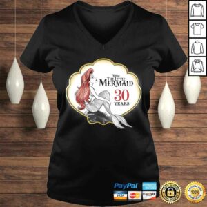 Official Disney The Little Mermaid 30th Anniversary Graphic V-Neck T-Shirt