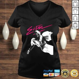 Official Elton John Official Pink Brush Photo Shirt