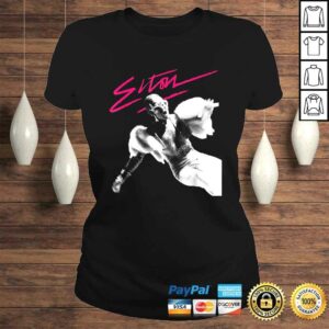 Official Elton John Official Pink Brush Photo Shirt 2 Official Elton John Official Pink Brush Photo Shirt 3