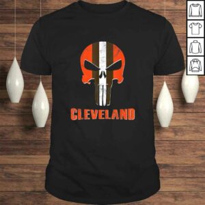 Official Football Helmet Ohio Cleveland Skull CLE Football Fan Tee Shirt Official Football Helmet Ohio Cleveland Skull CLE Football Fan Tee Shirt