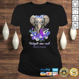 Official Forget me not Alzheimer's Awareness Elephant Flower Shirt 2 Official Forget me not Alzheimers Awareness Elephant Flower Shirt 3