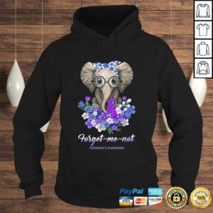 Official Forget me not Alzheimer's Awareness Elephant Flower Shirt 3 Official Forget me not Alzheimers Awareness Elephant Flower Shirt 4