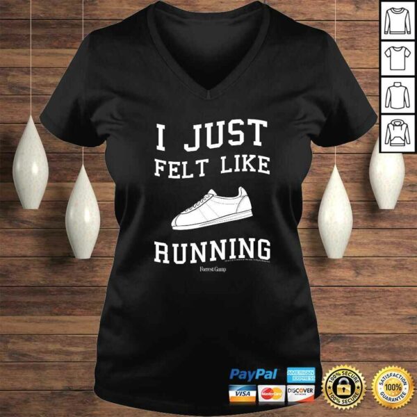 Official Forrest Gump I Just Felt Like Running Quote TShirt Gift