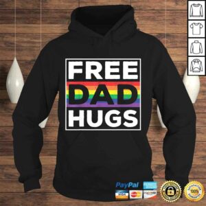 Official Free Dad Hugs Rainbow LGBT Pride Fathers Day Tee Shirt 3 Official Free Dad Hugs Rainbow LGBT Pride Fathers Day Tee Shirt 4