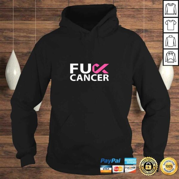 Official Fuck Cancer Pink F U FU Ribbon Cancer Awareness Symbol TShirt