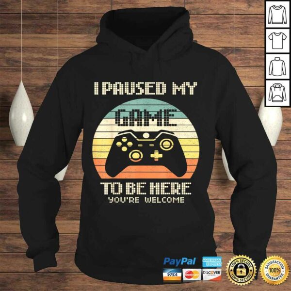 Official Gamer Video-Game i-Paused-my-Game to-be-Here for-Boys-Men Gift TShirt