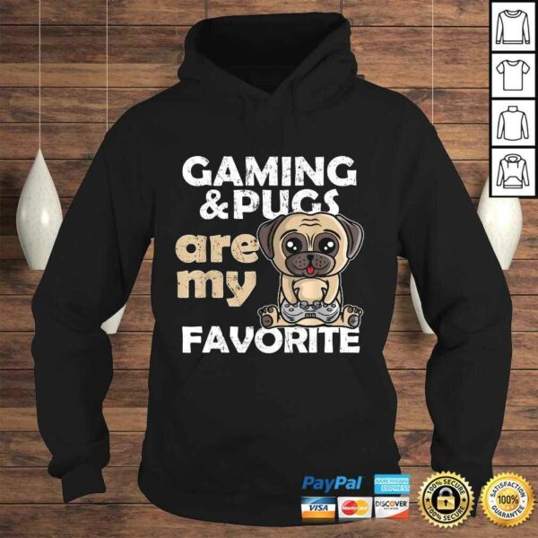 Official Gaming Pugs Are My Favorite Gamer Tee Boys Girls TShirt