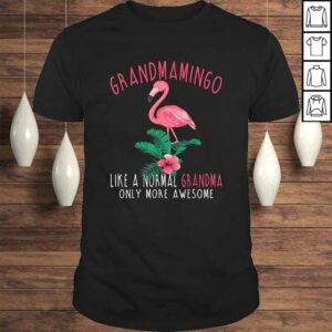 Official Grandmamingo Like An Grandma Only Awesome Floral Flamingo Shirt Official Grandmamingo Like An Grandma Only Awesome Floral Flamingo Shirt
