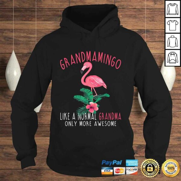 Official Grandmamingo Like An Grandma Only Awesome Floral Flamingo Shirt