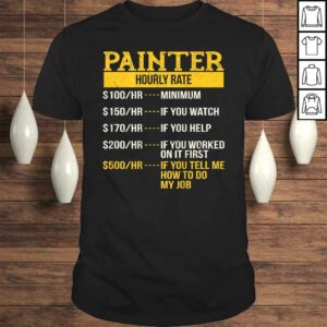 Official Hourly Rate Shirt for Painters & Decorators, Handyman Shirt Official Hourly Rate Shirt for Painters & Decorators, Handyman Shirt