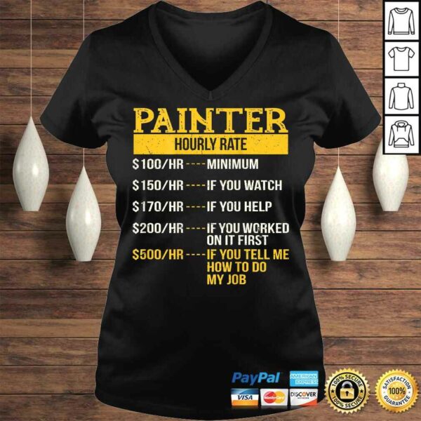 Official Hourly Rate Shirt for Painters & Decorators, Handyman Shirt