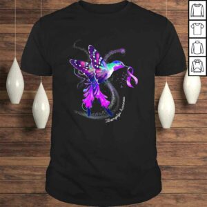Official Hummingbird Holding Purple Ribbon Fibromyalgia Awareness Shirt Official Hummingbird Holding Purple Ribbon Fibromyalgia Awareness Shirt