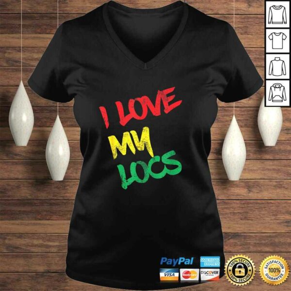 Official I Love My Locs Natural Hair Gift Tee Shirt