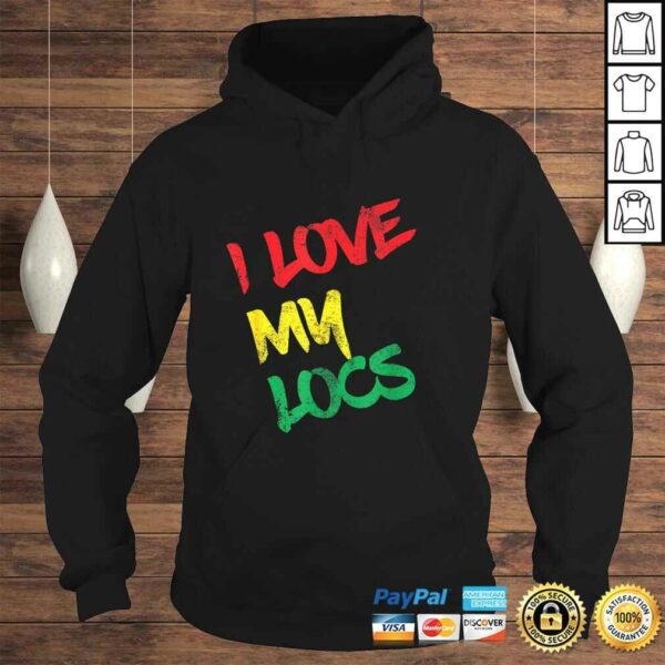 Official I Love My Locs Natural Hair Gift Tee Shirt