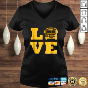 Official I Love School Buses Shirt, School Bus Lovers Tee T-Shirt