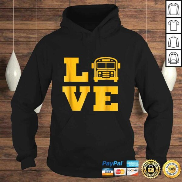 Official I Love School Buses Shirt, School Bus Lovers Tee T-Shirt