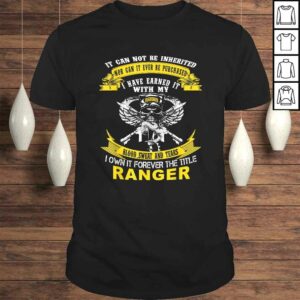 Official I Own It Forever The Title US Army Ranger Veteran Shirt Official I Own It Forever The Title US Army Ranger Veteran Shirt