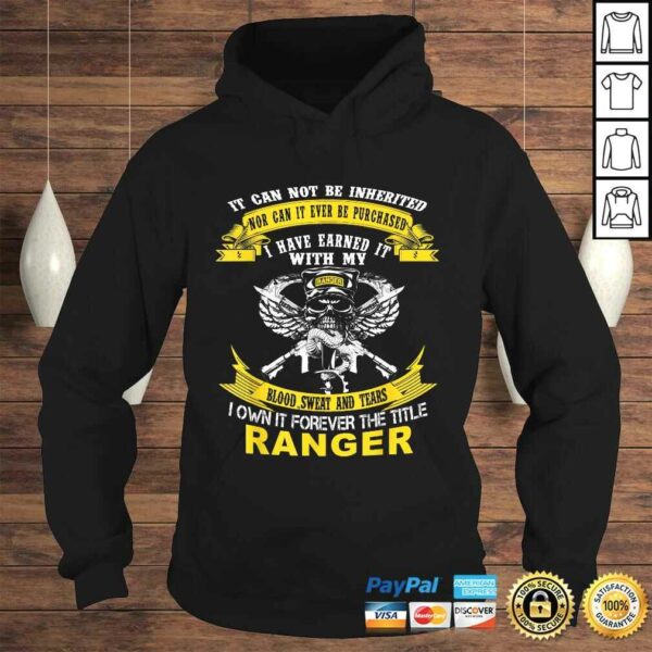 Official I Own It Forever The Title US Army Ranger Veteran Shirt